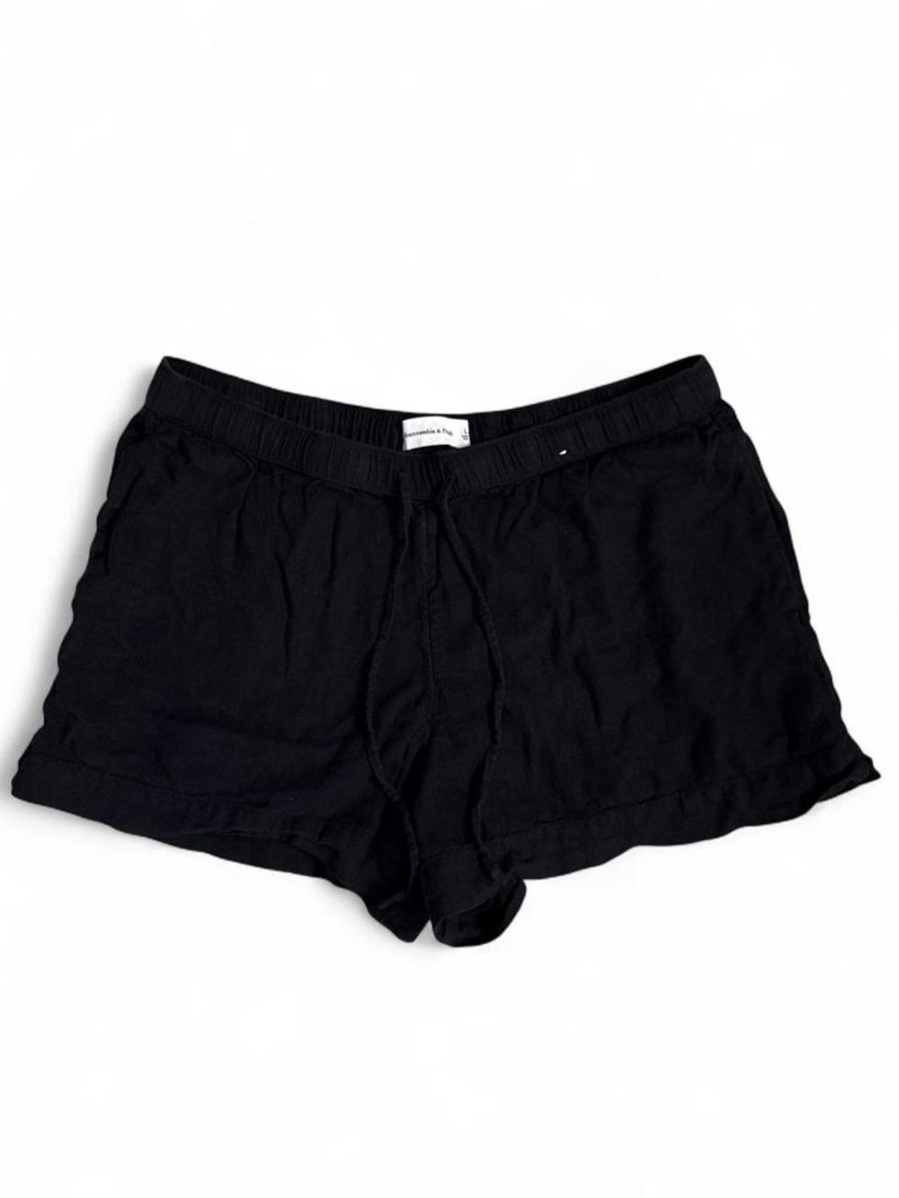 Abercrombie & Fitch Black Casual Linen Shorts